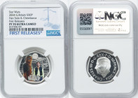 Charles III Pair of Certified "Han Solo & Chewbacca" 50 Pence 2024 NGC, 1) silver Colorized Proof 50 Pence - PR70 Ultra Cameo, Mintage: 12,510. 2) cop...