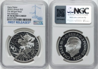 Charles III silver Proof "The Winged Keys" 2 Pounds (1 oz) 2024 PR70 Ultra Cameo NGC, Mintage: 3,010. Harry Potter series. First Releases. HID09801242...