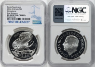 Charles III silver Proof "Diplodocus" 2 Pounds (1 oz) 2024 PR69 Ultra Cameo NGC, Mintage: 2,010. Dinosaurs: Iconic Specimens series. First Releases. H...