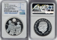 Charles III silver Proof "Luke Skywalker & Princess Leia" 5 Pounds (2 oz) 2023 PR69 Ultra Cameo NGC, Mintage: 760. Star Wars series. First Releases. H...