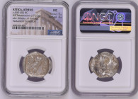 古代 ギリシア 紀元前440-404年 アッティカ アテネ AR テトラドラクマ銀貨 Parliament Collection NGC MS strike5/5 surface4/5 (4682200-002), GCV# 2526, HGC 4# 1597, SNG Copenhagen# 31...