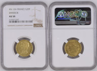 1803年 (AN12) フランス ナポレオン1世 20フラン金貨 パリミント NGC AU58 (6143415-007), F# 511, KM# 661, Gold 90.0%, 6.45,g, 21.0mm, コインの世界でナポレオンといえばナポレオン3世ですが、ナポレオン・ボナパルトのコイ...