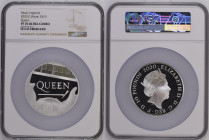 2020年 イギリス ミュージックレジェンド Queen 10ポンド銀貨 NGC PF70 Ultra Cameo (6029910‐013), Sp# QN5, KM# 1874, Silver 99.9%, 156.30g, 65.0mm,

 伝説的ロックバンドQueenの10ポンド銀貨です。...