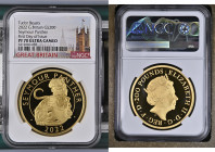 2022年 イギリス チューダービースト シーモアパンサー 200ポンド 2オンス金貨 NGC PF70 Ultra Cameo (6312060-083), Sp# TBCGG1, 99.9%, 312.59g, 89.0mm, チューダービーストシリーズの第1弾として発行されたのがこのシーモアパ...