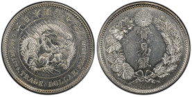 明治9年(1876年) 日本 貿易銀 キズ 日本貨幣商協同組合鑑定書付 PCGS Cleaned-AU Detail (48456609), Y#14, JNDA#01-12, Silver 90.0%, 27.22g, 38.5mm, 

海外との貿易のため、日本で製造された貿易専用貨幣がこの貿易...