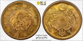 明治6年(1873) 日本 旧5円金貨(縮小) PCGS MS64 (46305761), JNDA#01-3A, Gold 90.0%, 8.33g, 21.8mm, 

明治6年に発行された旧5円金貨です。PCGSからMS64の高鑑定を受けています。M6(1873) Japan Old type...