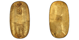 慶長(1601-1695)年間 日本 慶長小判金 江戸座 背源 PCGS MS62 (37147531), 返品不可 要下見 Sold as is No returns

1601(慶長6)年〜1695(元禄8)年まで製造された小判金です。江戸時代に作られた最初の小判で、背面の極印には「源」が押...