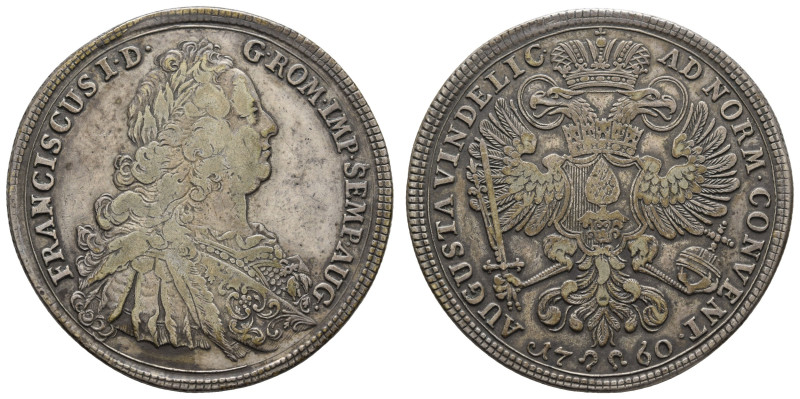 Deutschland bis 1800 Augsburg Reichsstadt
 Taler, 1760, mit Titel Franz I., Dav...