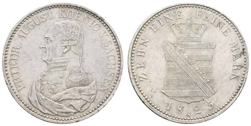 Deutschland 1800-1871 Sachsen
 Taler, 1825, Friedrich August I., AKS 30, J. 41,...