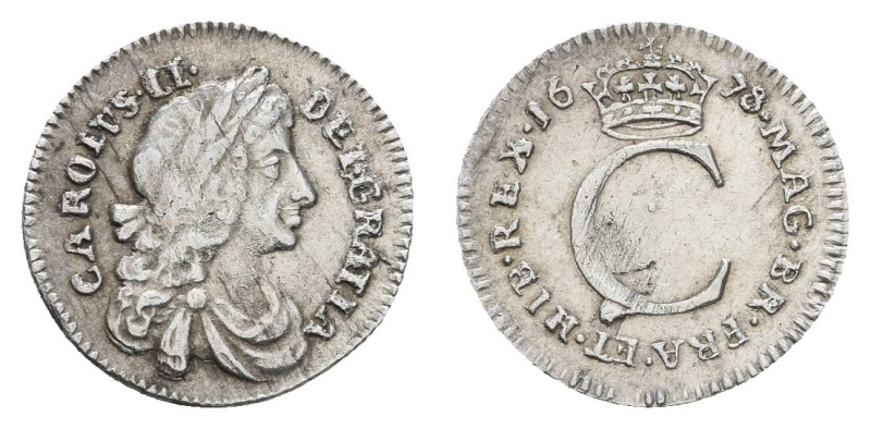 Europa und Übersee Grossbritannien
 Penny, 1678, Charles II., Spink 3390, kl. K...