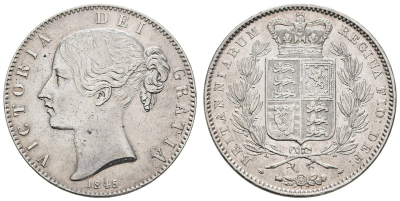 Europa und Übersee Grossbritannien
 Crown, 1845, Victoria, Dav. 105, Spink 3882...