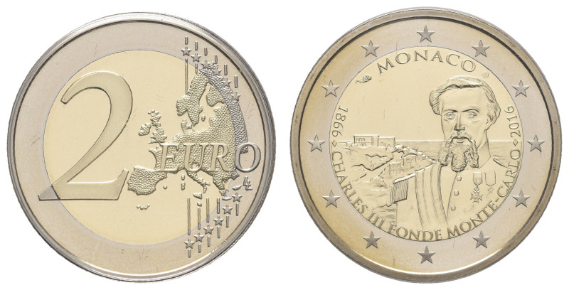 Europa und Übersee Monaco
 2 Euro, 2016, 150. Jahrestag der Gründung Monte Carl...