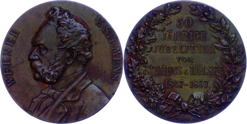 Medaillen Medaillen Deutschland vor 1900
 Bronzemedaille (Dm. ca. 49,6mm, ca. 5...