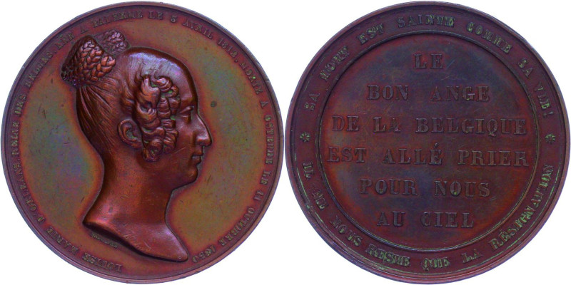 Medaillen Medaillen Ausland vor 1900
 Belgien, Bronzemedaille (Dm. ca. 50mm, ca...