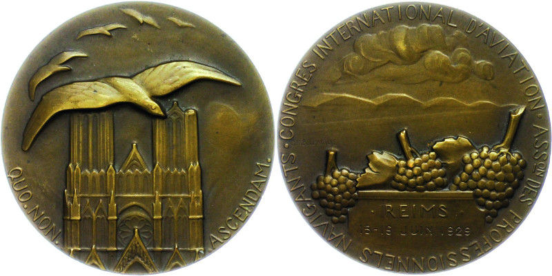 Medaillen Medaillen Ausland nach 1900
 Frankreich, Bronzemedaille (Dm. ca. 68,0...