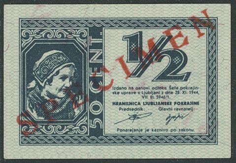 Banknoten Banknoten Deutsche Besetzung 2. Weltkrieg
 Sparkasse der Provinz Laib...