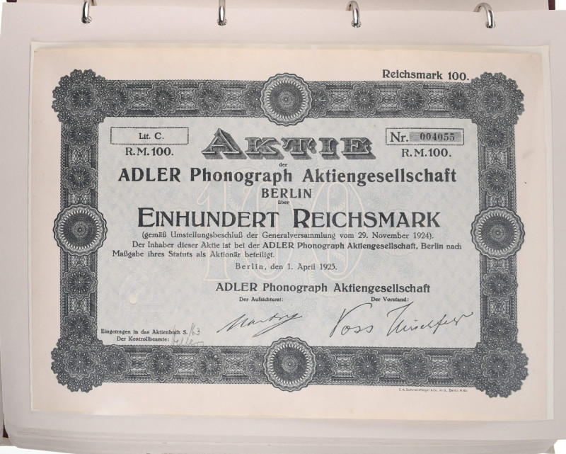 Banknoten Papiergeldähnliche dt. Wertpapiere und Gutscheine
 DEUTSCHLAND,Sammlu...