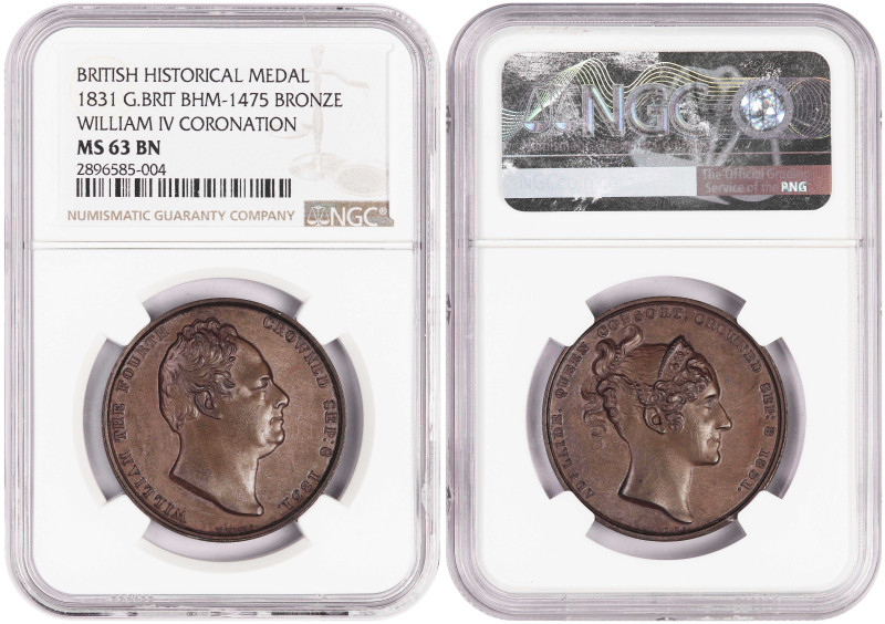 Great Britain British Historical Medal 1831. NGC MS 63

BHM-1475; King: Willia...