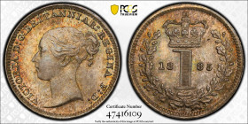 Great Britain 1 Penny 1885. PCGS MS 66 PL. Almost TOP POP!