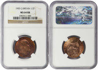 Great Britain ½ Penny 1905. NGC MS-64 RB. Almost TOP POP!