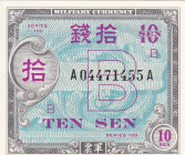 Japan 10 Sen 1945