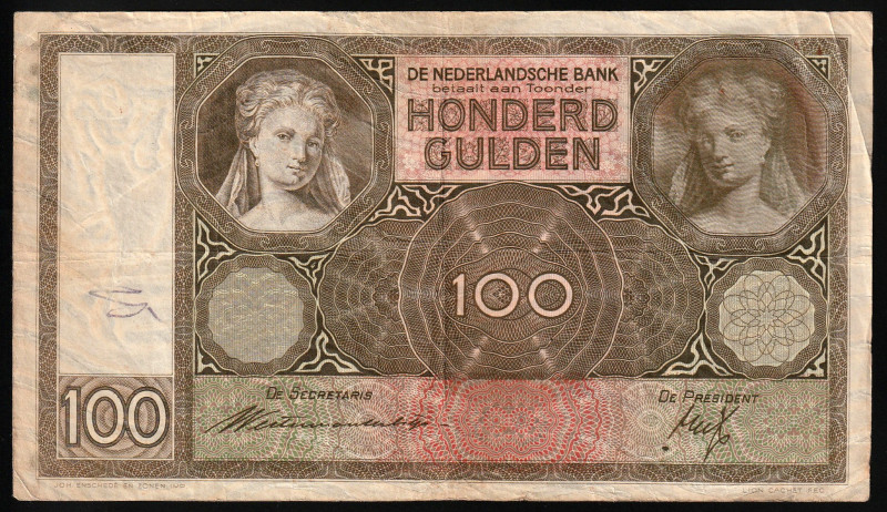 Netherlands 100 Gulden 1940

P-51b; # CY 068774; VF