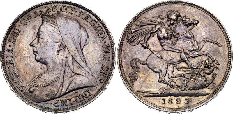 Great Britain 1 Crown 1893 (LVII)

KM# 783, Sp# 3937, N# 12800; Silver 28.26 g...