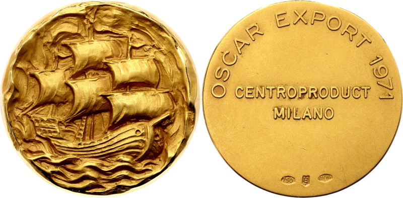 Italy Gold Medal "Centroproduct Milano - Oscar Export" 1971

Gold (.750) 15.44...