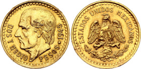 Mexico 2-1/2 Pesos 1945 Restrike
