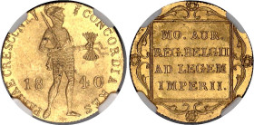 Netherlands Dukat 1840 NGC MS63