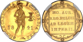 Netherlands Dukat 1841 St. Petersburg Mint NGC MS63+