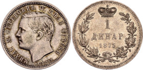 Serbia 1 Dinar 1875