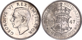 South Africa 2-1/2 Shillings 1947 PCGS PR64