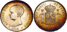 Spain 5 Pesetas 1888 (*1888) MP M