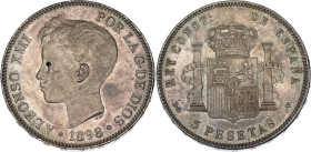 Spain 5 Pesetas 1898 (*1898) SGV