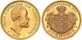 Sweden 20 Kronor 1899 EB