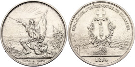 Switzerland 5 Francs 1874 St. Gallen Shooting Festival