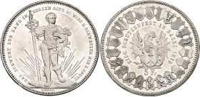 Switzerland 5 Francs 1879 Basel Shooting Festival