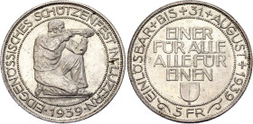 Switzerland 5 Francs 1939 B Lucerne Shooting Festival