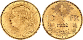 Switzerland 10 Francs 1922 B