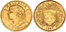 Switzerland 20 Francs 1947 B