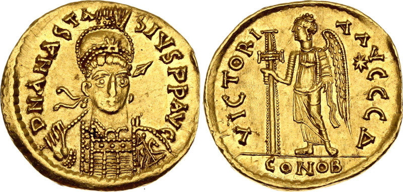 Byzantium Anastasius I 1 Solidus 491 - 518 AD

BCV# 3, N# 116693; Gold 4.42 g....