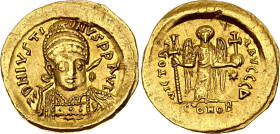 Byzantium Justin I 1 Solidus 522 - 527 AD