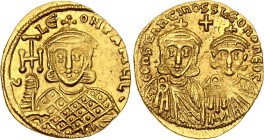 Byzantium Constantine V, Leo IV, Leo III 1 Solidus 751 - 757 AD