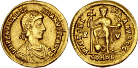 Roman Empire Valentinian III 1 Solidus 430 - 445 AD