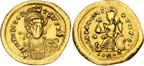 Roman Empire Theodosius II 1 Solidus 441 - 450 AD