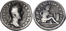 Roman Empire Lucius Verus Denarius 165 AD (ND)