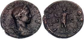 Roman Empire Severus Alexander Sestertius 222 AD