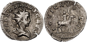 Roman Empire Valerianus II Antoninianus 257 - 258 AD Jupiter