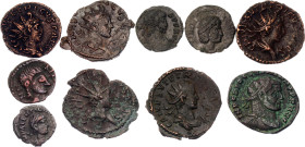 Roman Empire Lot of 10 Coins 290 - 350 AD (ND)